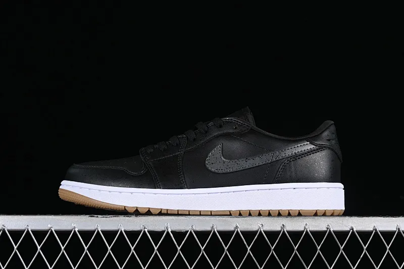 All categories Air Jordan Jordan series basketball shoes Air Jordan 1 Low Z version Air Jordan 1 Low Golf "Black Snake Pattern" AJ1 Joe 1 new golf version raw rubber black DD9315-005